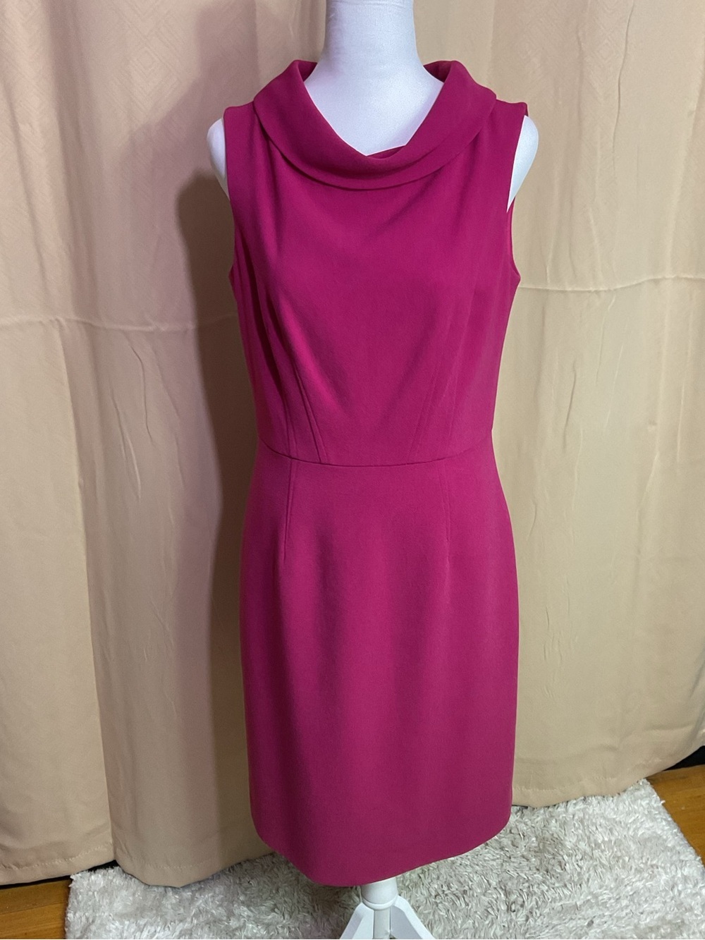 Rickie Freeman For Teri Jon Fuchsia Sheath Dress
